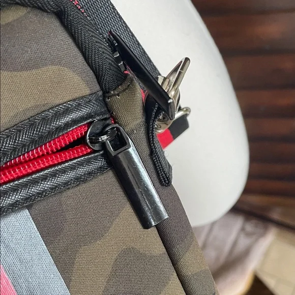 Camouflage Crossbody with Red Accent - Haute Shore neoprene - Picture 8 of 14